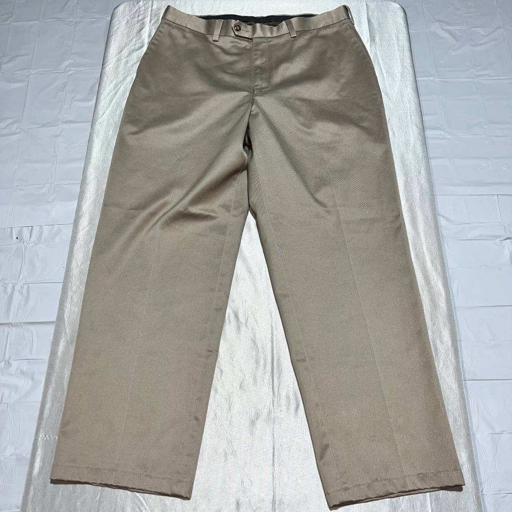 Savane Select Edition Mens Sandstone Tan Cotton Dress Pants 36x29 S6SB0011
